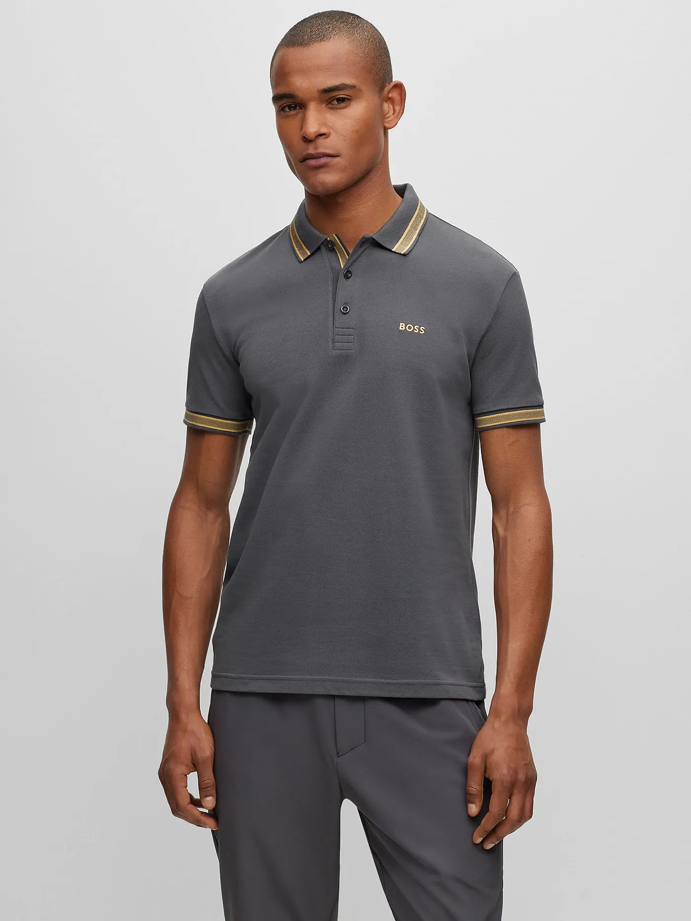 BOSS | Poloshirt Regular Fit PADDY | grau